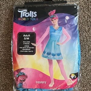 Trolls Poppy Costume in Pink and Blue